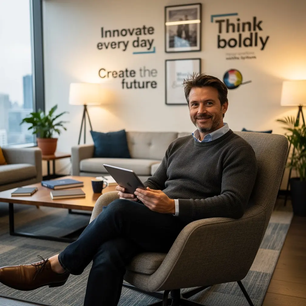 Illustration of interconnected business and personal process icons representing simplified automation techniques.